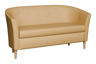 CHARLOTTE 2, dvojkřeslo, koženka béžová